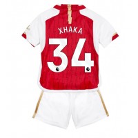 Fotbalové Dres Arsenal Granit Xhaka #34 Dětské Domácí 2023-24 Krátký Rukáv (+ trenýrky)